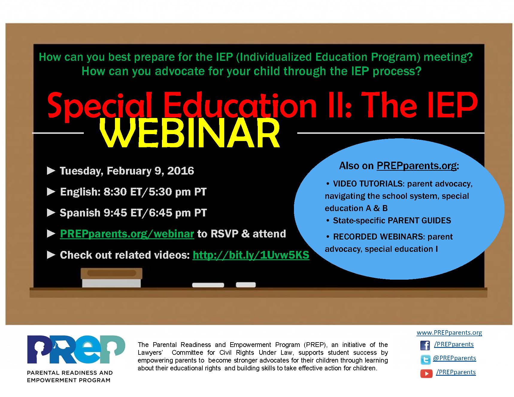 February 9 Webinar Special Education Ii Prep - 